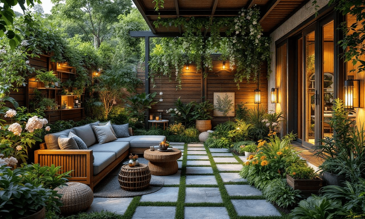 Idee per una zona giardino piena di atmosfera in poco tempo